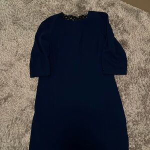 Blue medium length dress